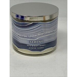 SERENE Bath and Body Works 3-Wick Scented Candle 14.5 oz Discontinued HTF
